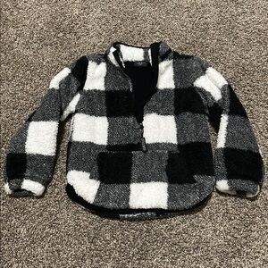 Little Bipsy Plaid Sherpa Pullover